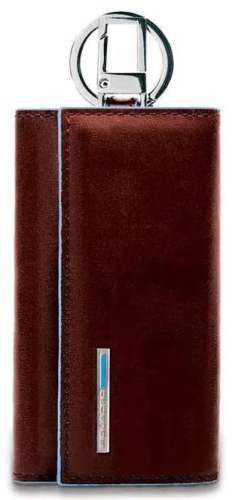 Ключница Piquadro Blue Square, кожа натуральная, коричневый  [pc1397b2/mo]